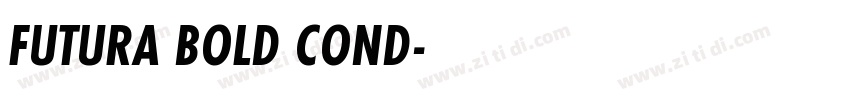 FUTURA BOLD COND字体转换